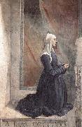 GHIRLANDAIO, Domenico Portrait of the Donor Nera Corsi Sassetti Sweden oil painting artist